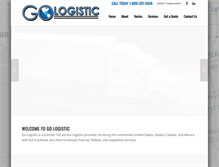 Tablet Screenshot of gologistic.com